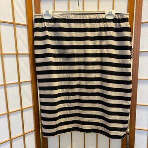 Gudrun Sjoden Striped Cotton Skirt - L